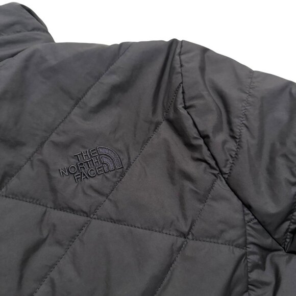 The North Face Black Puffer Jacket, Lined with Super Soft Faux Fur - Picture 4 of 4